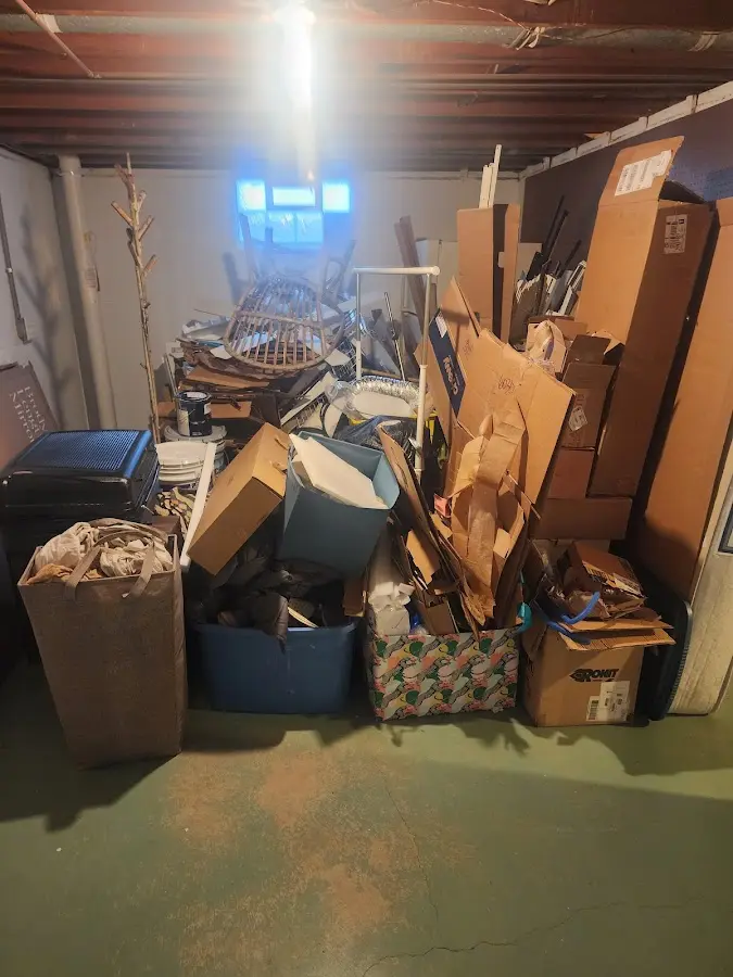 Roll-off dumpster container at job site for Cleanout Dumpster Rental in Fort Myers Beach